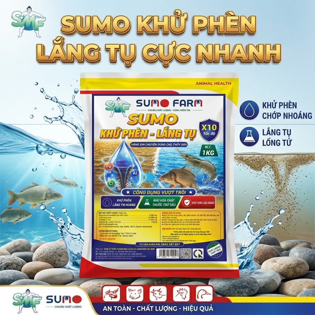 SUMO KHỬ PHÈN - LẮNG TỤ (1kg)