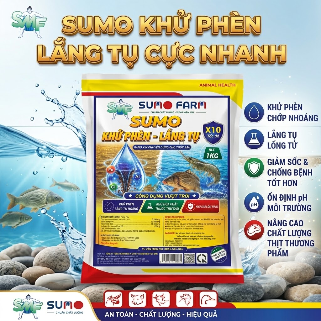 SUMO KHỬ PHÈN - LẮNG TỤ (1kg)
