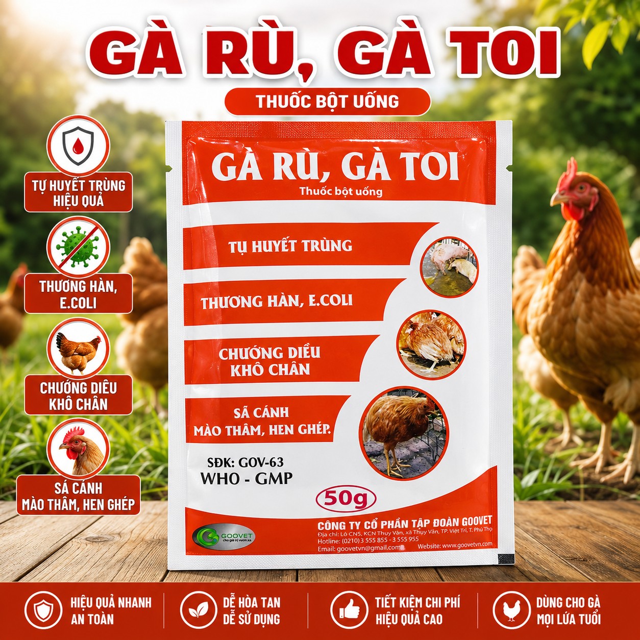 Gà rù Gà toi 50g