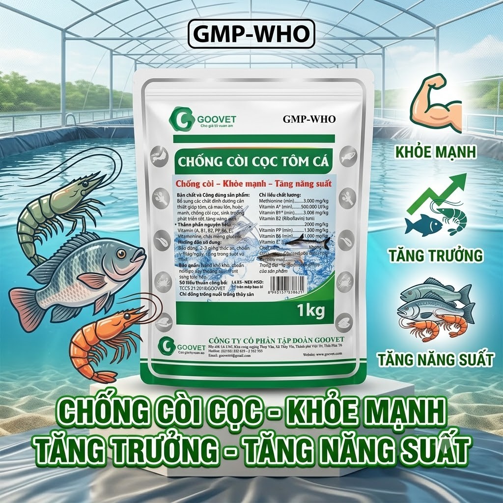Chống còi cọc tôm cá 1kg