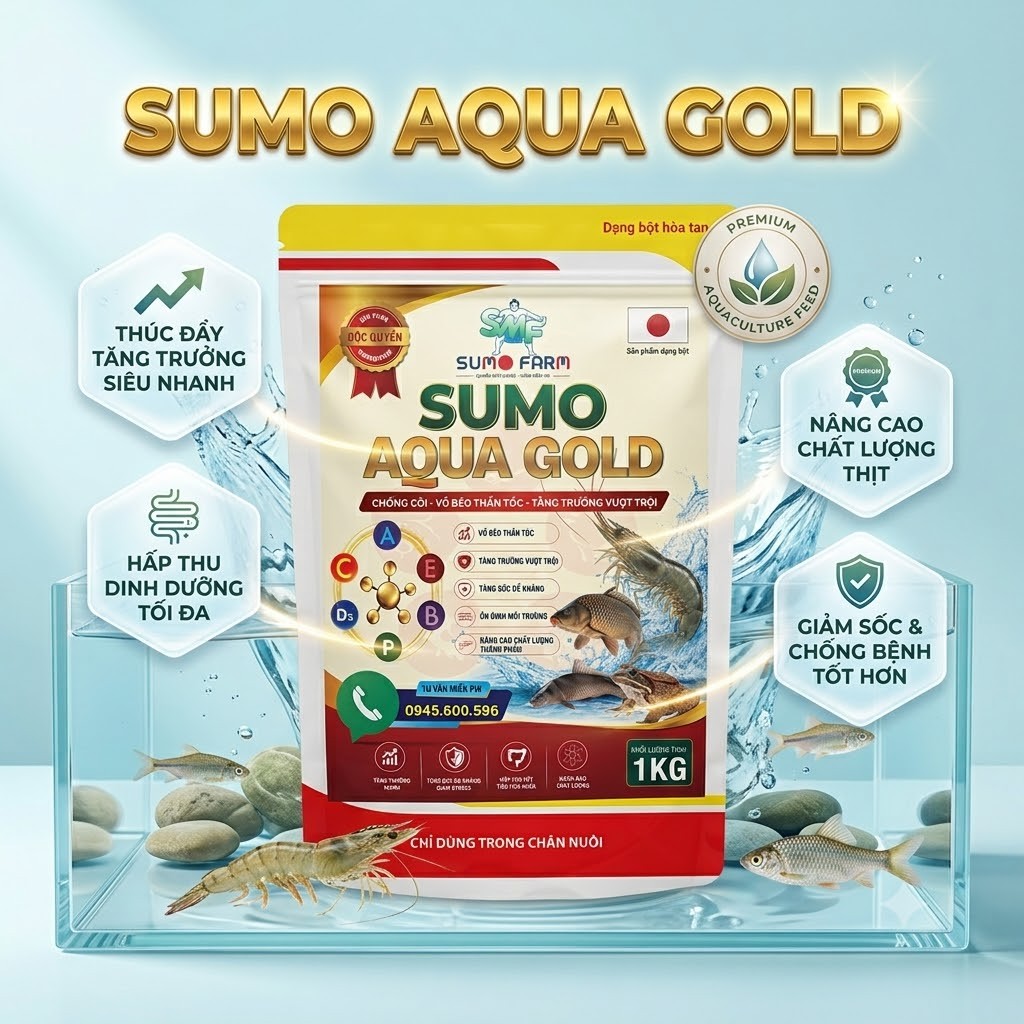 Thức ăn bổ sung Sumo Aqua Gold (1kg)